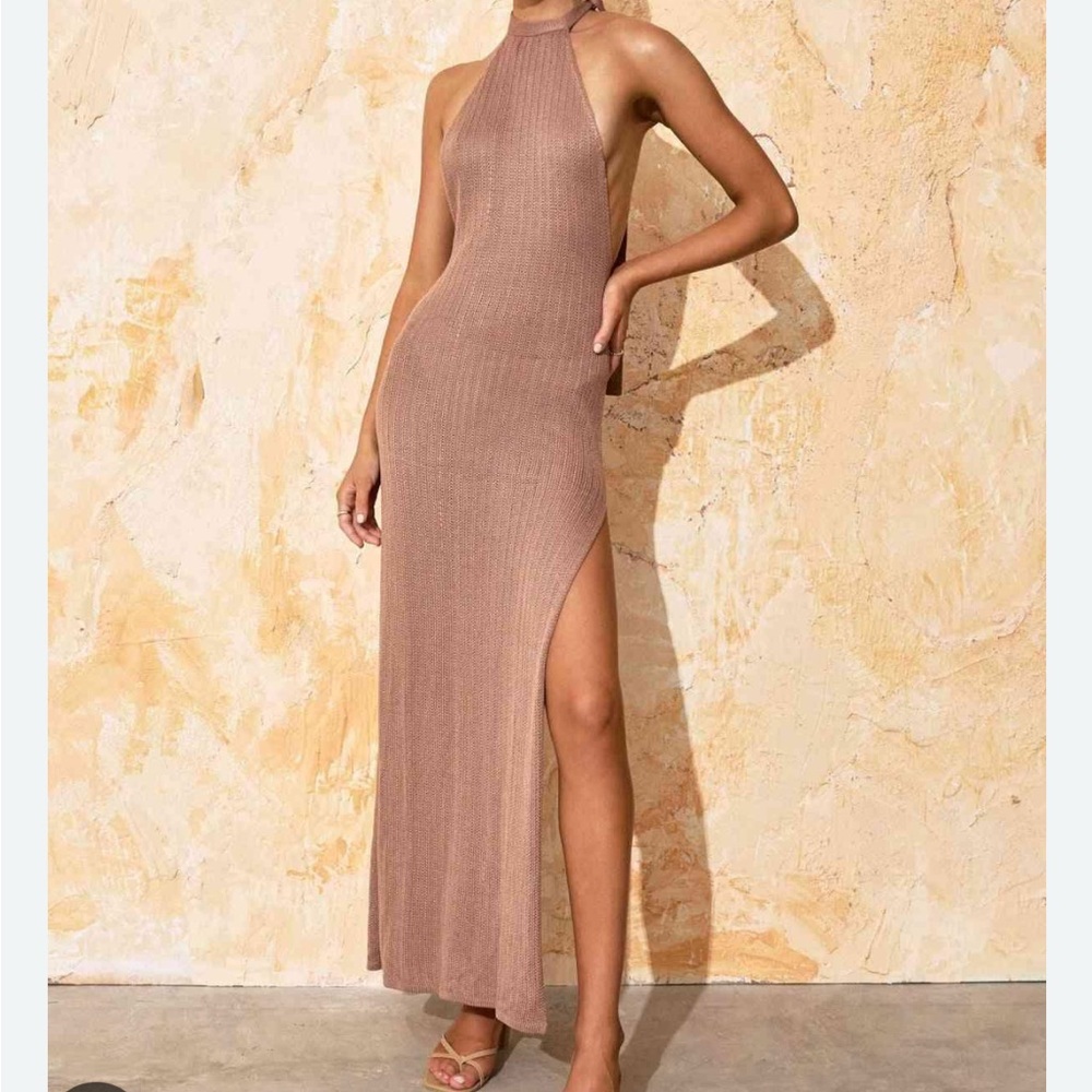 Pink Ribbed One Shoulder Bodycon Dress